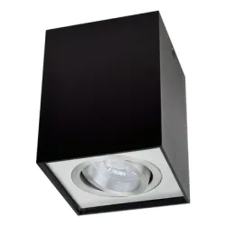 Тяло Vivalux за луничка за открит монтаж 96 мм, 230 V, 20 IP, GU10, черно, Braga DL702