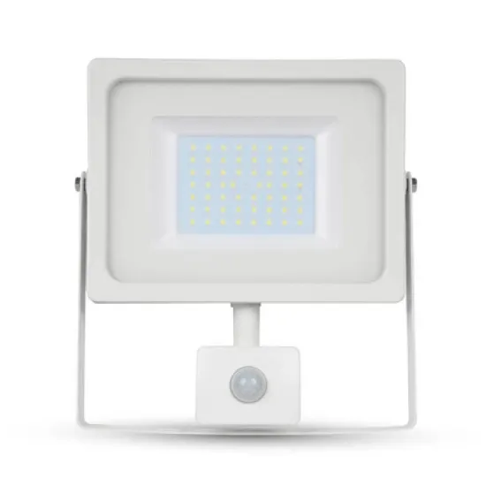 LED прожектор V-TAC  със сензор със сензор, 20 W, 230 V, 6400 K, бял, VT-20-S