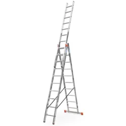 Стълба Krause алуминиева трираменна професионална 3x10 бр., 6.9 м, 150 кг, Monto Tribilo Стълба Krause алуминиева трираменна професионална 3x10 бр., 6.9 м, 150 кг, Monto Tribilo