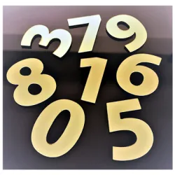 Цифра Totem за врата със самозалепващ се гръб единица злато, Gold 02 Цифра Totem за врата със самозалепващ се гръб единица злато, Gold 02