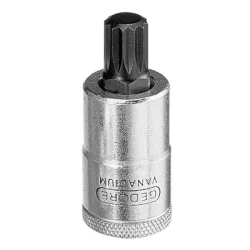 Вложка Gedore с накрайник външен 12-стен М5 х 1/2, 55 мм, INX 19 5 Вложка Gedore с накрайник външен 12-стен М5 х 1/2, 55 мм, INX 19 5