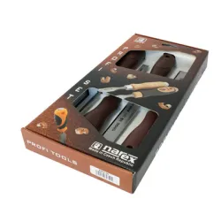 Длето Narex Bystrice дърводелско плоско комплект 6-26 мм, 4 бр., 8603 Plast line Длето Narex Bystrice дърводелско плоско комплект 6-26 мм, 4 бр., 8603 Plast line