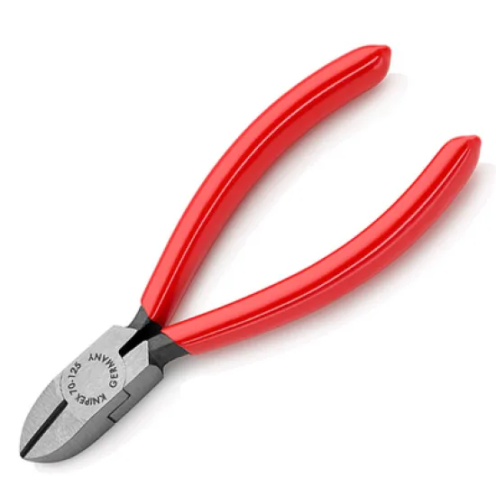 Клещи Knipex резачки странични, с изолация 125 мм, 3 мм, 70 01 125