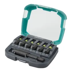 Накрайник бит Wolfcraft комплект TX Torx с държач 7 бр., TX 15/20/25/30, 25 мм Накрайник бит Wolfcraft комплект TX Torx с държач 7 бр., TX 15/20/25/30, 25 мм