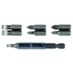 Накрайник бит HiKOKI - Hitachi комплект PH/PZ/SB с магнитен държач 8 бр., 1/4 Накрайник бит HiKOKI - Hitachi комплект PH/PZ/SB с магнитен държач 8 бр., 1/4