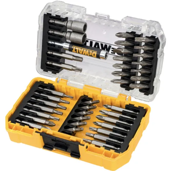 Накрайник бит DeWALT комплект PH/PZ/TX/SW с магнитен държач 40 бр., 1/4, DT70717