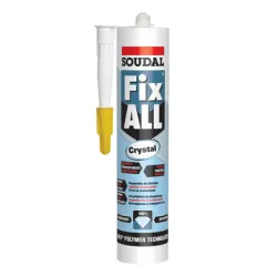 Лепило универсално Soudal полимерно   290 г, прозрачно Fix All Crystal
