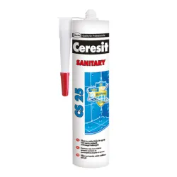 Санитарен силикон Henkel уплътнител 280 мл, шоколад, Ceresit CS 25 Санитарен силикон Henkel уплътнител 280 мл, шоколад, Ceresit CS 25