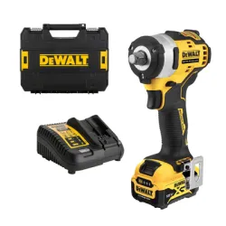 Гайковерт акумулаторен DeWALT с безчетков двигател с 1 батерия и зарядно, 12 V, 5 Ah, 340 Nm, квадрат, 1/2, DCF901P1 Гайковерт акумулаторен DeWALT с безчетков двигател с 1 батерия и зарядно, 12 V, 5 Ah, 340 Nm, квадрат, 1/2, DCF901P1
