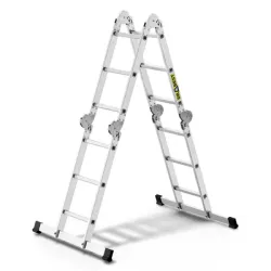 Стълба алуминиева  многофункционална сгъваема с платформа   4x3 бр., 150 кг, 3.45 м