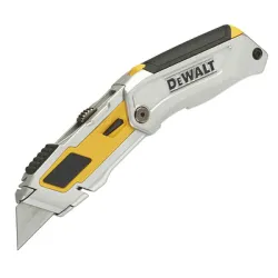 Нож макетен DeWALT метален с трапецовидно острие сгъваем 190x19 мм, DWHT0-10296 Нож макетен DeWALT метален с трапецовидно острие сгъваем 190x19 мм, DWHT0-10296