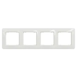 Декоративна рамка Schneider Electric за ключове и контакти четири модула   бяла, 298х85 мм Sedna