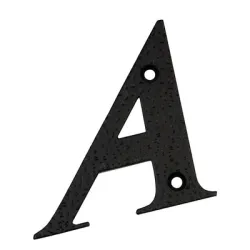 Буква Amig за входна врата A 100x97 мм, черна мат Буква Amig за входна врата A 100x97 мм, черна мат