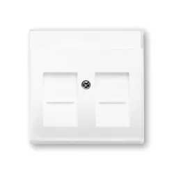 Панел ABB лицев за компютърна розетка 1 модул, бял, 1800-94-507