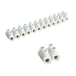 Клема Tridonic лустер двойка пластмасова 6 мм2, бял Клема Tridonic лустер двойка пластмасова 6 мм2, бял