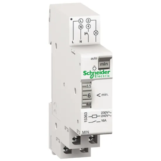 Автомат Schneider Electric стълбищен  60 сек - 7 мин, 16 A, 1 NO, 230 V, MIN