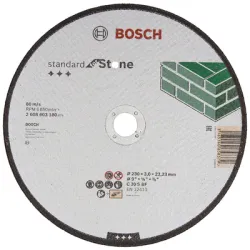 Диск Bosch карбофлексен за рязане на камък и неметали 230х22.23х3 мм, Standard for Stone Диск Bosch карбофлексен за рязане на камък и неметали 230х22.23х3 мм, Standard for Stone