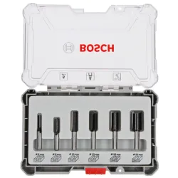 Фрезер Bosch за дърво профилен комплект ф 6 мм, 6 бр. Фрезер Bosch за дърво профилен комплект ф 6 мм, 6 бр.