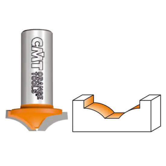 Фрезер CMT за дърво профилен декоративен ф 25х8/39.8 мм, ф 8 мм, R 12 мм, 8/970