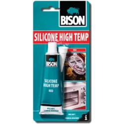 Силикон Bison лепило уплътнително термо- и маслоустойчиво 60 мл, червено, High Temp Силикон Bison лепило уплътнително термо- и маслоустойчиво 60 мл, червено, High Temp