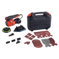 Шлайф Black & Decker многофункционален осцилатор електрически 220 W, 8500-11 000 вибр./мин, KA280K
