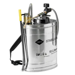 Пръскачка Mesto гръбна от неръждаема стомана за растителна защита 18 л, 6 bar, FPM, Stabilus 3541G Пръскачка Mesto гръбна от неръждаема стомана за растителна защита 18 л, 6 bar, FPM, Stabilus 3541G