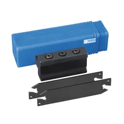 Нож Fervi стругарски със сменяеми пластини комплект 3 части прорезен