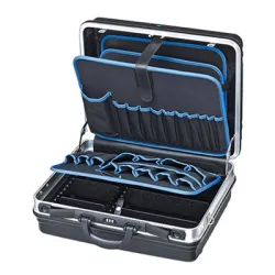 Куфар Knipex за инструменти алуминиев 410х465х200 мм, черен, Basic Куфар Knipex за инструменти алуминиев 410х465х200 мм, черен, Basic