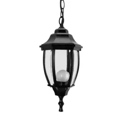 Лампа 2R градинска тип фенер висяща 230 V, E27, черна, Pacific Middle 0 Лампа 2R градинска тип фенер висяща 230 V, E27, черна, Pacific Middle 0