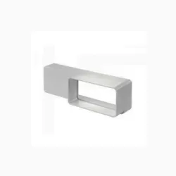 Преход Vents за въздуховод PVC 204x60/110x55 мм, бял