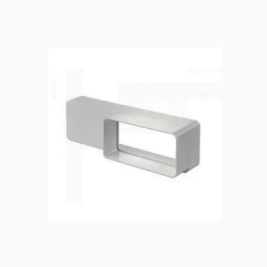 Преход Vents за въздуховод PVC 204x60/110x55 мм, бял Преход Vents за въздуховод PVC 204x60/110x55 мм, бял