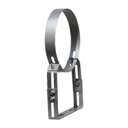 Скоба Kamininox за стенен монтаж на димоотвод регулируема, неръждаема ф 130 мм