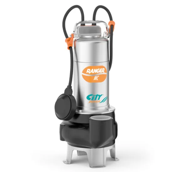 Помпа City Pumps потопяема за фекални и отпадни води 3-36 м3/ч, 11-2 м, 2 , RANGER MC10/50M Помпа City Pumps потопяема за фекални и отпадни води 3-36 м3/ч, 11-2 м, 2 , RANGER MC10/50M