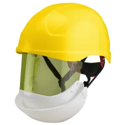 Каска Secura диелектрична противоударна  7 kA/0.5 s, 8 cal/cm2, жълта, Secra-2
