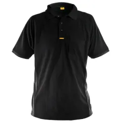 Тениска DeWALT работна с къс ръкав с яка размер M, сиво-черна, PWS Polo Shirt