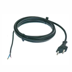 Кабел as - Schwabe 2x0.75 кв.мм, 1.5 м, H03VVH2-F, черен Кабел as - Schwabe 2x0.75 кв.мм, 1.5 м, H03VVH2-F, черен