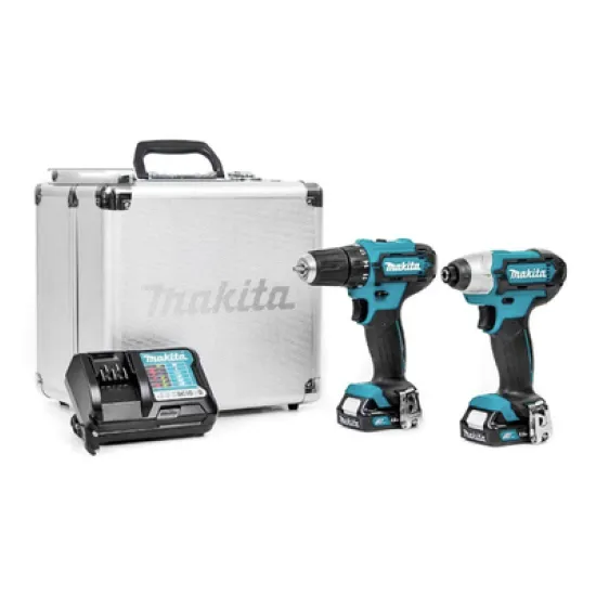 Комплект Makita акумулаторни инструменти  DF333D, TD110D, 12 V, 1.5 Ah, DF333D