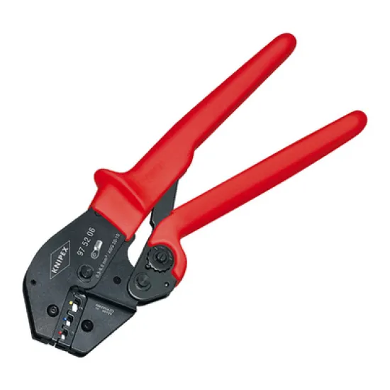 Клещи Knipex кербовъчни за изолирани кабелни обувки 250 мм, 97 52 06 Клещи Knipex кербовъчни за изолирани кабелни обувки 250 мм, 97 52 06