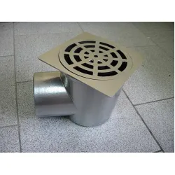Сифон Dragolovi подов със странично оттичане алуминиев, с воден затвор 165х165 мм, ф 110 мм, квадратна решетка Сифон Dragolovi подов със странично оттичане алуминиев, с воден затвор 165х165 мм, ф 110 мм, квадратна решетка