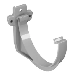 Скоба Devorex за улуци 120 мм, сива, PVC, Classic 120