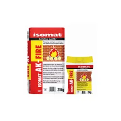 Смес Isomat за зидария огнеупорна 25 кг, сива, AK-Fire