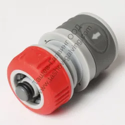 Съединител Syveco за маркуч с бърза връзка и стоп клапа пластмасов 1/2