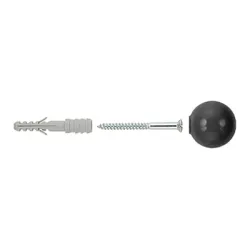 Стопер Fischer за врата  черен, TS 8 S