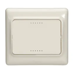 Ключ Legrand електрически интериорен със светлинна индикация скрит монтаж, сх. 1, 10 A, крем, Kaptika