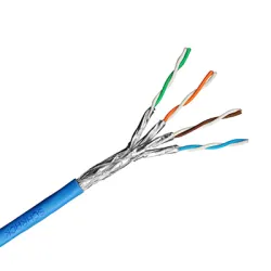 Кабел Schrack Technik за компютърна мрежа S/FTP, син Кабел Schrack Technik за компютърна мрежа S/FTP, син