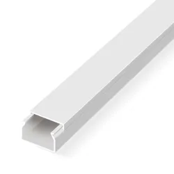 Канал Mutlusan кабелен  20x10x2000 мм, бял, Eko