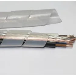 Шлаух спирален, за изолация на кабели ф 20 мм, 10 м, бял