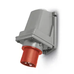 Щепсел Scame промишлен стационарен трифазен 32 A, 380-415 V, 3P+E, червен, Optima