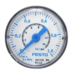 Манометър Festo за въздух аксиален сух ф 40 мм, 0-1 bar, MAP-40-1-1/8-EN Манометър Festo за въздух аксиален сух ф 40 мм, 0-1 bar, MAP-40-1-1/8-EN