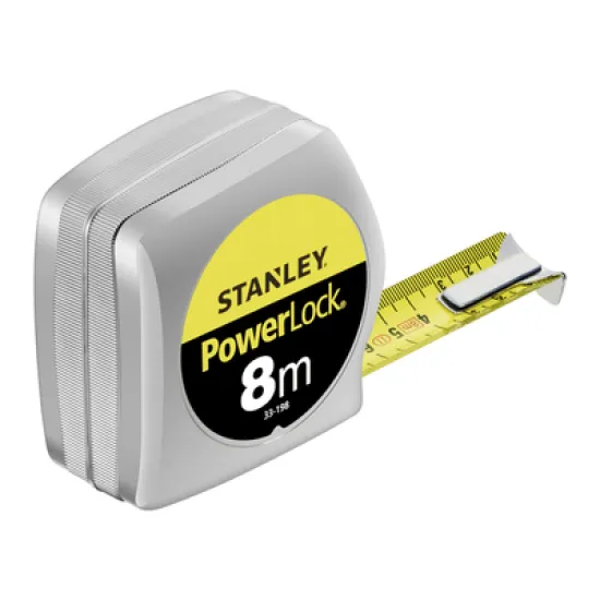 Ролетка Stanley хромирана  8 м, Powerlock